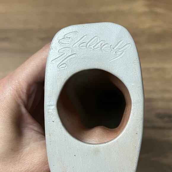 1996 Eldreth Pottery Salt Glaze Santa Claus Figurine - Picture 9 of 9